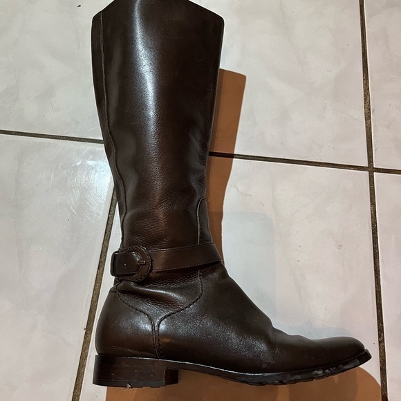 Cole Haan Women's Riding Boot Knee High Brown Leather Comfy - Picture 8 of 14